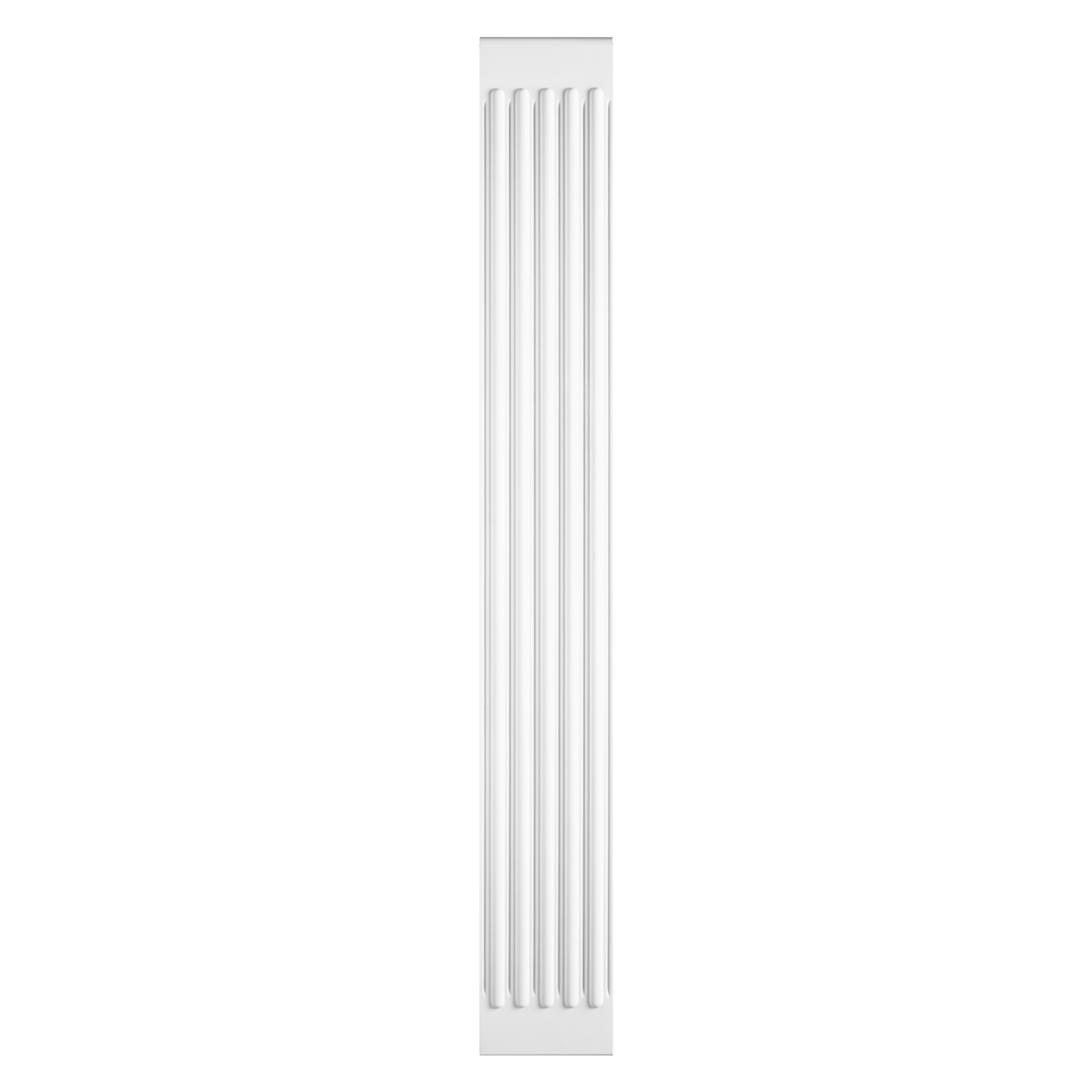 Orac Decor | Breiter Pilasterschaft, verziert mit senkrechten Rillen. weiß K250