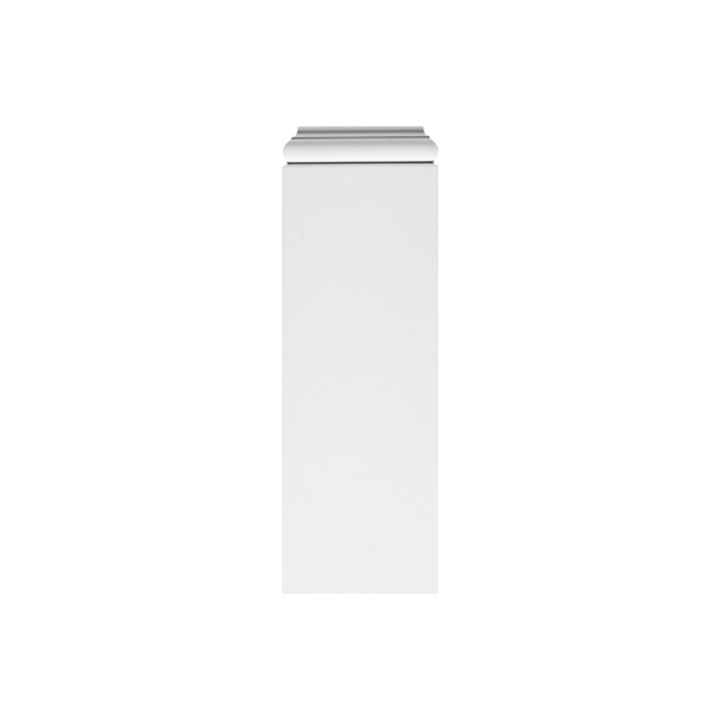Orac Decor | Schmales, einfaches Fußstück für Pilaster weiß K202