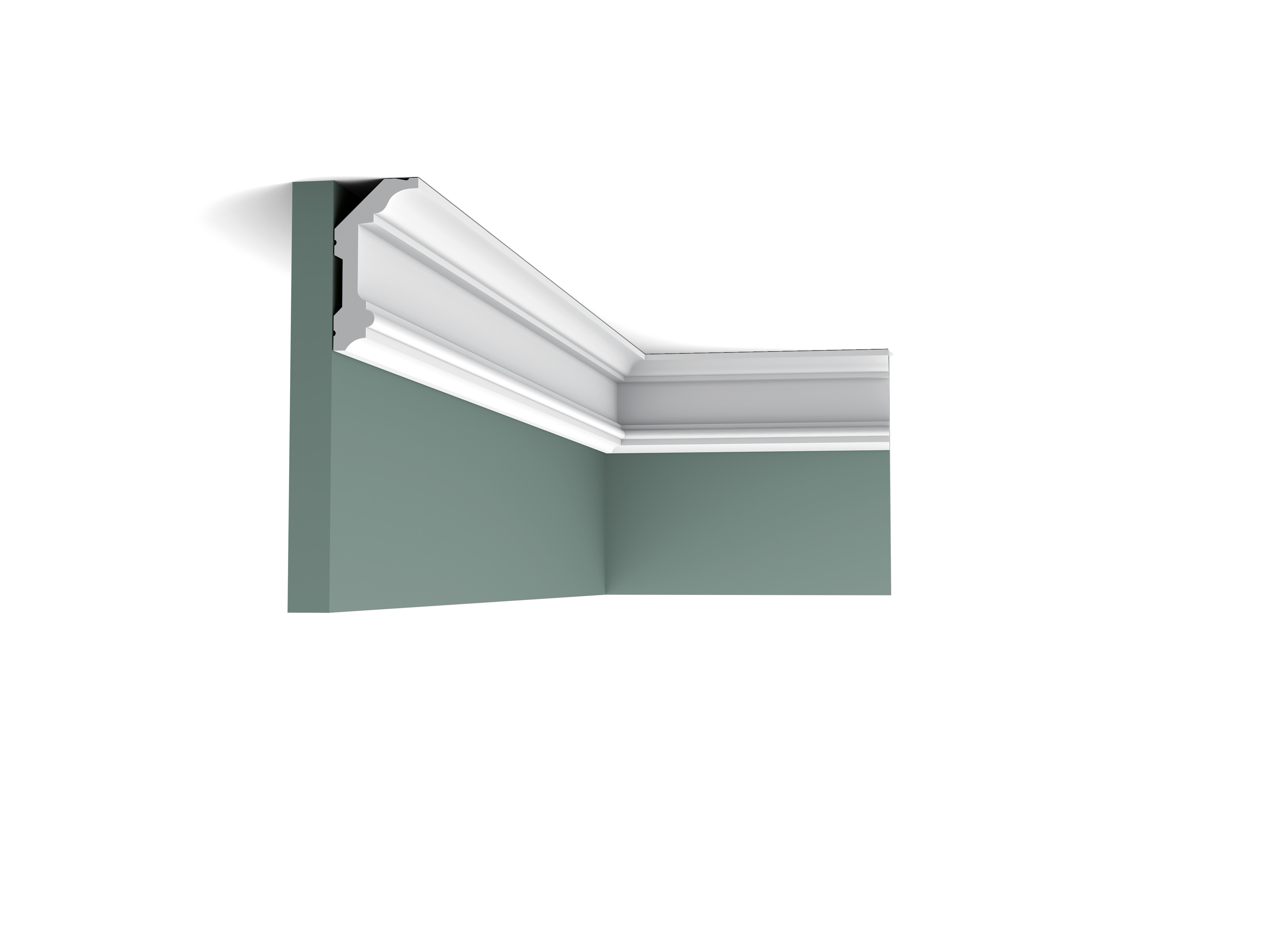 Orac Decor | Stuckleiste, auch für runde Wände geeignet weiß C321F NOBLESSE Flex | Auch als non- flex erhältlich