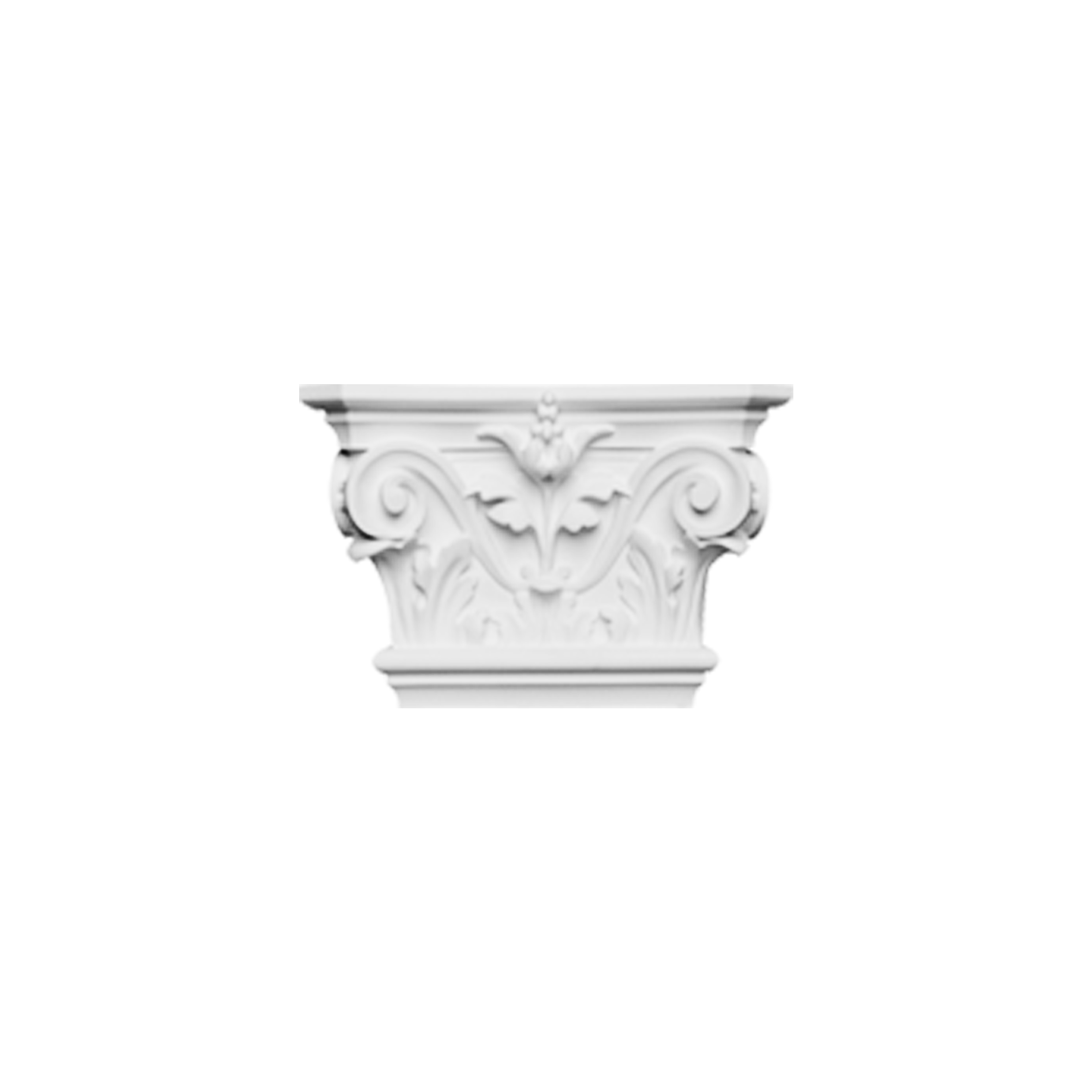 Orac Decor | korinthisches Kapitell für Pilaster weiß K201